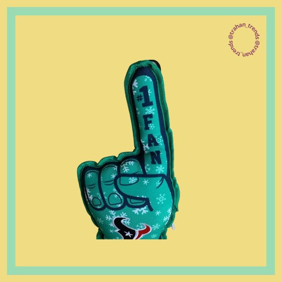 PR: NFL Houston Texans Foam Finger Toy & Bandana - Picture 3 of 9